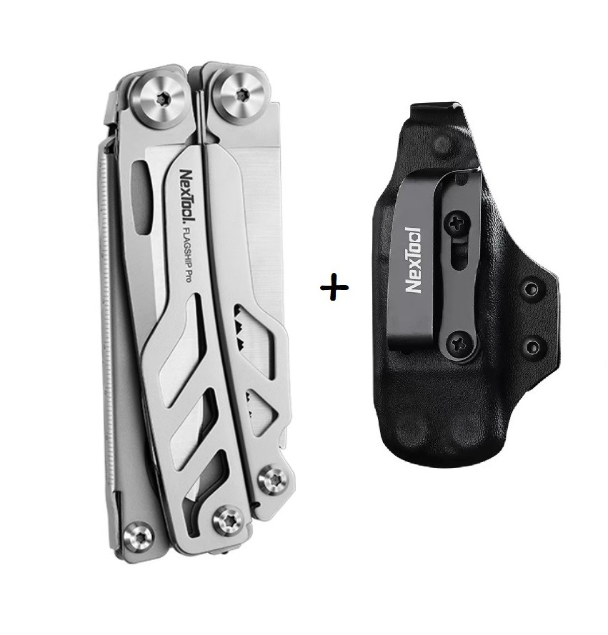 Мультитул Xiaomi NexTool Flagship Pro (NE0105) 16 в 1 плюс фірмовий тактичний чохол з кайдекса