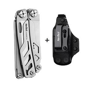 Мультитул Xiaomi NexTool Flagship Pro (NE0105) 16 в 1 плюс фірмовий тактичний чохол з кайдекса