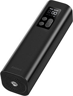 Автомобільний компресор Baseus Super Mini Inflator Pump для накачування шин з ліхтарем