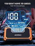 Пусковий пристрій AstroAI 2000А (AHET118GY) Jump Starter для бензинових та дизельних двигунів (Orange), фото 2