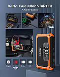 Пусковий пристрій AstroAI 2000А (AHET118GY) Jump Starter для бензинових та дизельних двигунів (Orange), фото 3