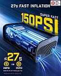 Портативний компресор Fanttik X9 Pro для накачування шин, фото 4