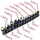 Переходники для живлення (28 шт к-кт) зарядних пристроїв, ноутбука, роутера під роз'єм DC5521, фото 3