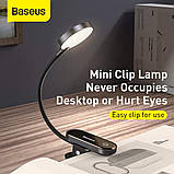 Лампа з кліпсою Baseus Comfort Reading Mini Clip Lamp (DGRAD-0G), фото 5