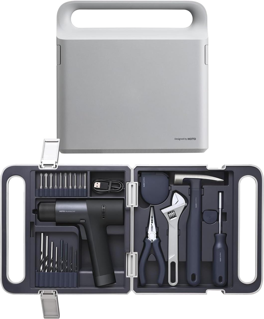 Набір інструментів Xiaomi HOTO 12V Brushless Drill Kit (QWDZGJ001) з шуруповертом