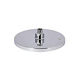 Лійка для верхнього душу Qtap Hlavova D 230 мм округла QTHLA107CRM45787 Chrome/White, фото 4