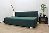 Диван прямий розкладний єврокнижка BNB Charlie. Зелений, фото 3