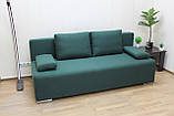 Диван прямий розкладний єврокнижка BNB Charlie. Зелений, фото 6