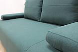 Диван прямий розкладний єврокнижка BNB Charlie. Зелений, фото 9