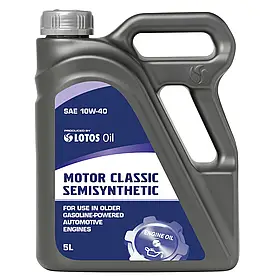 Олива моторна LOTOS Motor Classic Semisynthetic SG/CE 10W-40 5 л (WG-K502440-0N0)