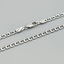 Ланцюжок Love плоский 50515 ширина 4 мм позолота Біле Золото довжина 55