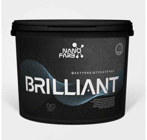 Brilliant Nanofarb — Декоративна перламутрова фактурна штукатурка, 5 кг