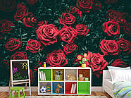Самоклеюча плівка Oracal з малюнком "Червоні троянди", стильні фотошпалери для дому, фото 5