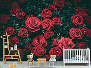 Самоклеюча плівка Oracal з малюнком "Червоні троянди", стильні фотошпалери для дому, фото 6