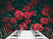 Самоклеюча плівка Oracal з малюнком "Червоні троянди", стильні фотошпалери для дому, фото 7