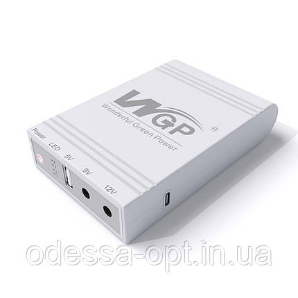 Джерело безперебійного живлення міні-UPS ємністю 38.48wH/10400mAh, фото 1