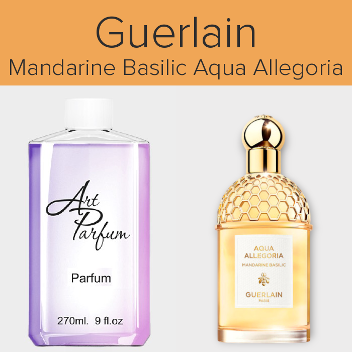Парфуми 270мл. Аромат схожий з Guerlain Mandarine Basilic Aqua Allegoria, фото 1