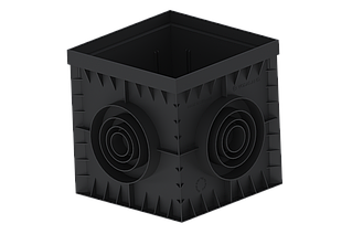 Дощоприймач пластиковий Base 300х300 чорний