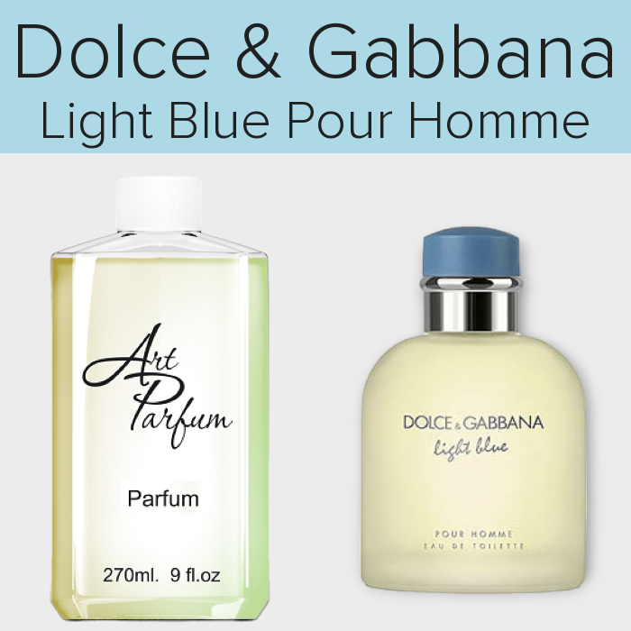 Парфуми 270мл. Аромат схожий з Dolce & Gabbana Light Blue Pour Homme