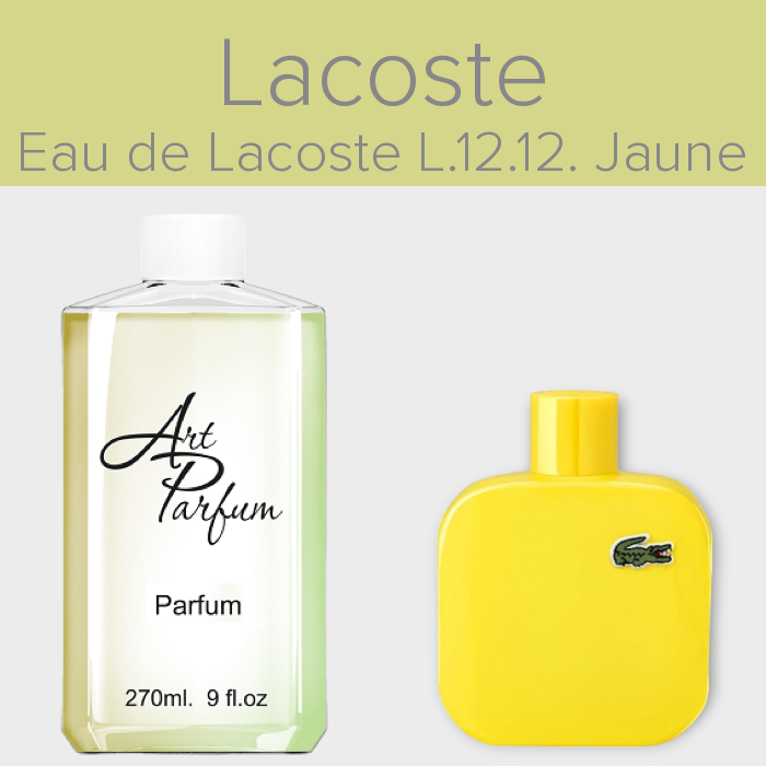 Парфуми 270мл. Аромат схожий з Lacoste Eau de Lacoste L.12.12. Jaune, фото 1
