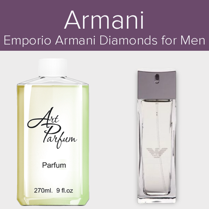 Парфуми 270мл. Аромат схожий з Armani Emporio Armani Diamonds for Men