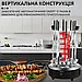 Шашличниця електрична вертикальна на 8 шампурів Sokany SK-6113 Np, фото 6