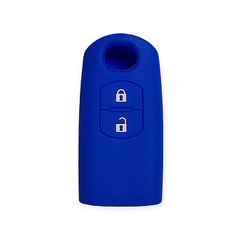 Чохол для ключа Mazda синій