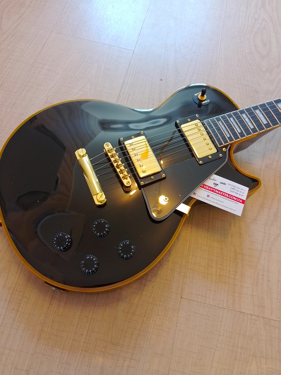 Електрогітара Gibson Les Paul Custom Black Gold Beauty China, фото 1