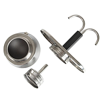 Гейзерна Кавоварка для кемпінгу Bo-Camp Stainless Steel 2-cups Silver (2200545) Туристична Кавоварка-Гейзер, фото 8