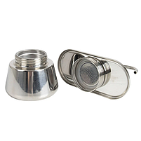 Гейзерна Кавоварка для кемпінгу Bo-Camp Stainless Steel 2-cups Silver (2200545) Туристична Кавоварка-Гейзер, фото 9