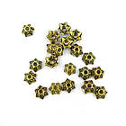 Обіймач для намистин Античне Золото 6мм 10шт KRB001-4, фото 2