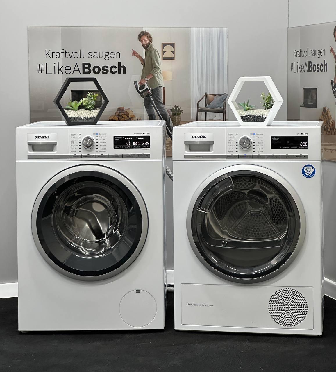 Комплект сушильна WM16W540 та пральна машина WT47W5W0 бренду Siemens IQ700 (Б/У)), фото 1