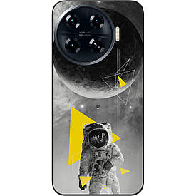 Чохол силіконовий Case для Tecno Spark 20 Pro Plus (KJ7) з картинкою Астронавт
