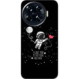 Чохол силіконовий Case для Tecno Spark 20 Pro Plus (KJ7) з картинкою Любов до місяця