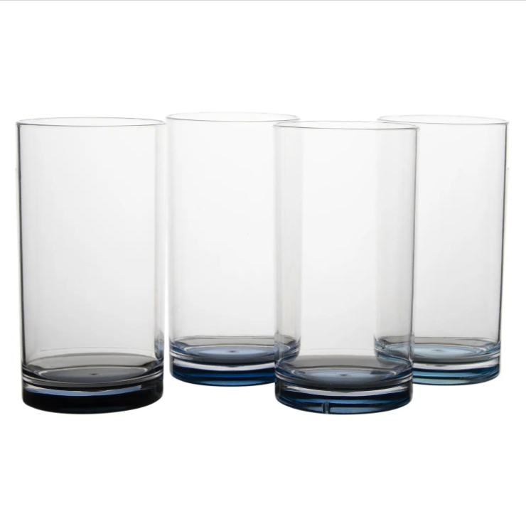 Набір Склянок Gimex Longdrink Glass Colour 4 Pieces 4 Person Sky (6910186) Туристичний Посуд
