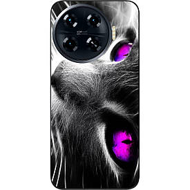 Силіконовий чохол Case для Tecno Spark 20 Pro Plus (KJ7) з картинкою Гарний кіт