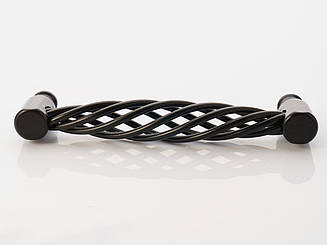 Ручки меблеві ковані. Колір чорний. 128мм