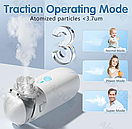 Mesh Nebulizer ZH-N3 100 KHZ портативний білий, Інгалятор домашній для дітей та дорослих, Дитячі інгалятори, фото 8