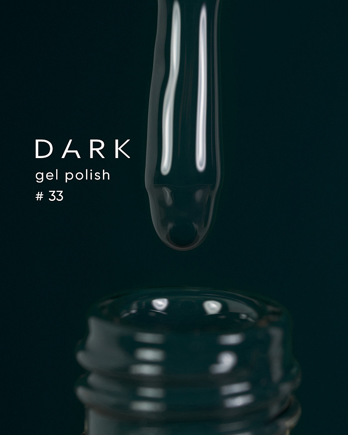 Dark gel polish 33, 6 ml