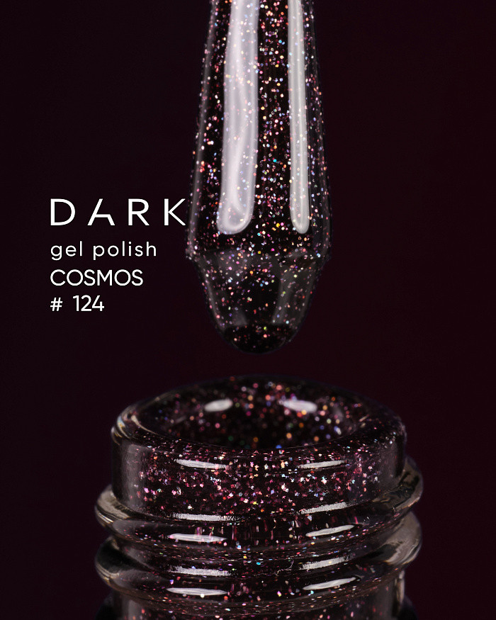 Dark gel polish 124, 6 ml