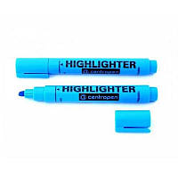 Маркер текстовий Centropen 1-4,6мм клиноподібний блакитний