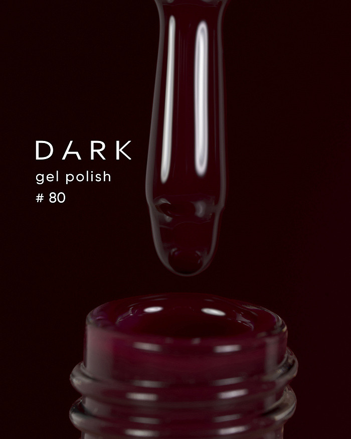 Dark gel polish 80, 6 ml