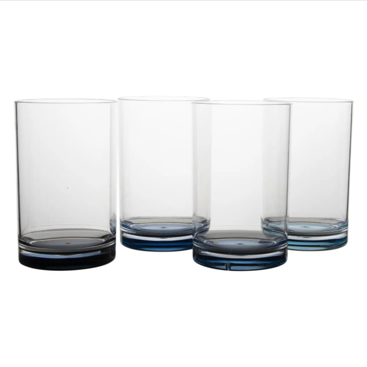 Набір Склянок Gimex Glass Water Glass Colour 4 Pieces 4 Person Sky (6910181) Туристичний Посуд