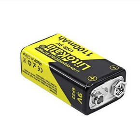 Акумулятор Крона 6F22 Liitokala 9v 1100mAh Li-Ion USB type-C, фото 3