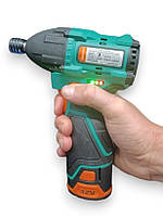 Sturmax CDM3212CLBS Акумуляторний ударний гвинтоверт 12В + 1 акумулятор 2.0Аг та зарядний пристрій., фото 3