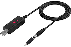 Usb Кабель живлення для роутера/модема dc 5-9-12 вольт 5.5x2.5 3.5х1.35 Шнур для роутера від повербанка