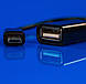 USB 2.0 AF to Micro 5P OTG 0.16m Кабель для мобільного телефона (Чорний), фото 5