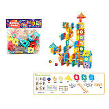 Конструктор HL-24, деталі-пазли, трубчастий/лабіринт, кульки, 132 деталі, фото 2