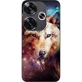 Чохол силіконовий Case для Xiaomi Poco F6 з картинкою Космічний вовк