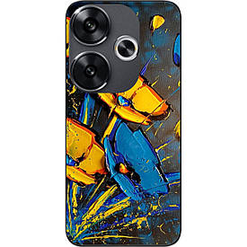 Силіконовий чохол Case для Xiaomi Poco F6 з картинкою Квіти України